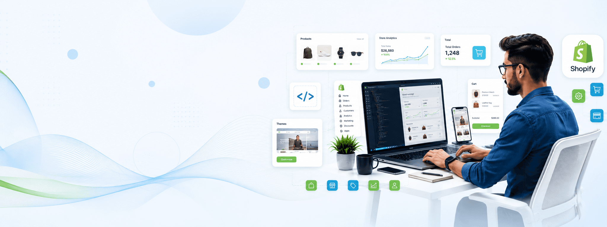 Svaapta Shopify benner website